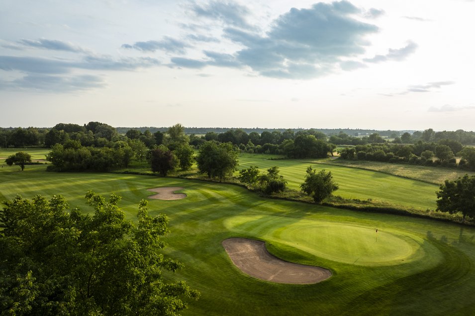 Luftaufnahme vom Kurzplatz - Kurzplatz in St. Leon-Rot