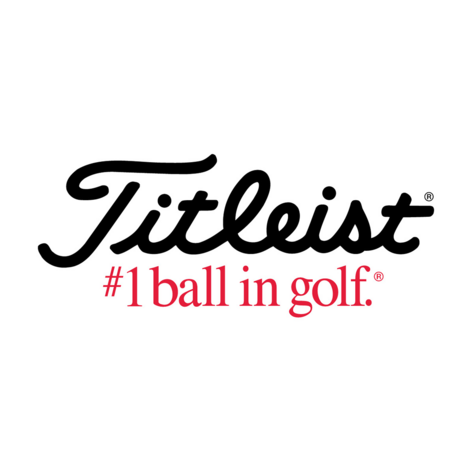 Titleist Schriftzug schwarz auf weiß