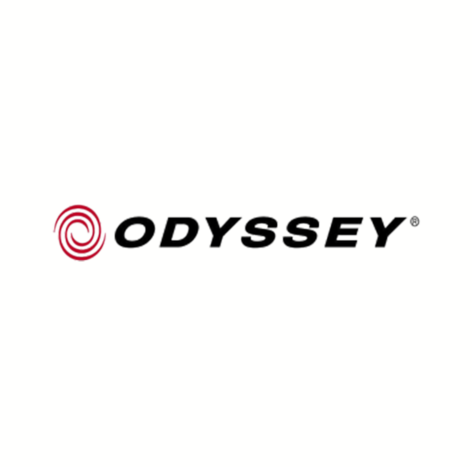 Odyssey Schriftzug schwarz auf weiß